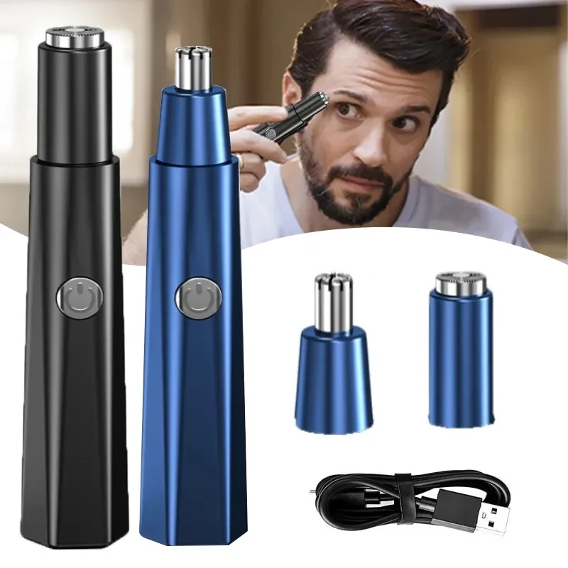 Electric Nose Trimmer Men Shaver Razor Epilator Cutter Waterproof Nose Hair Removal Mini USB Rechargeable Nose Hair Trimmer