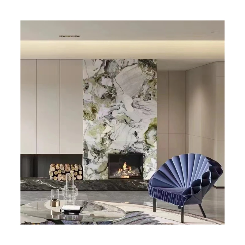 Luxury Quartzite Wall Slab Green Jade Marble Table Slabs