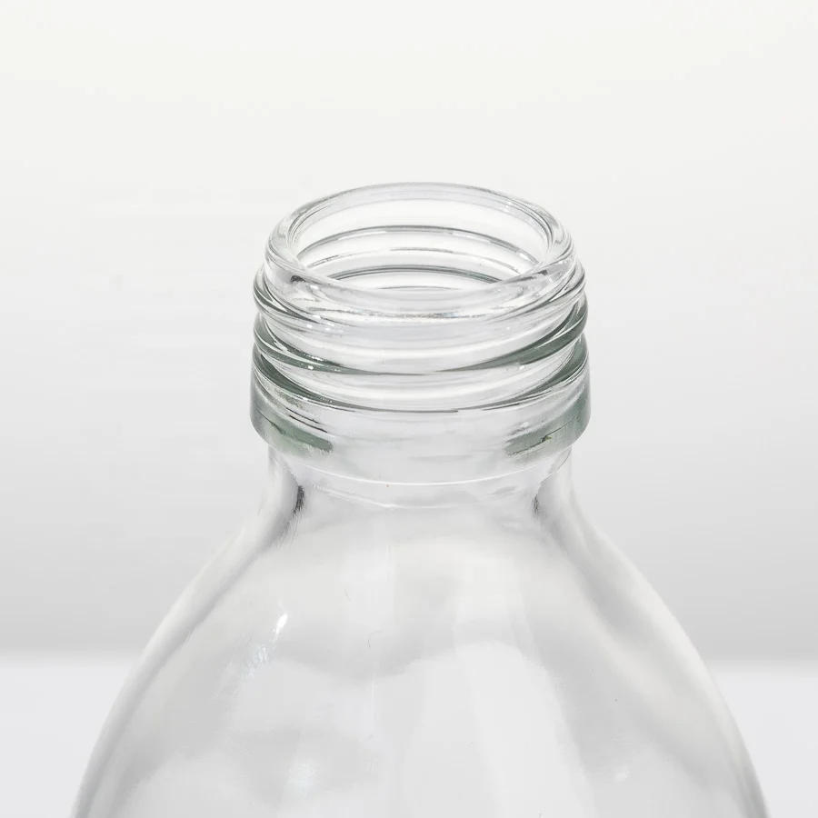 Clear 30ml 60ml 100ml 120ml 125ml 200ml 250ml 300ml 500ml Round Syrup Glass Bottle With Plastic Tamper Evident Cap