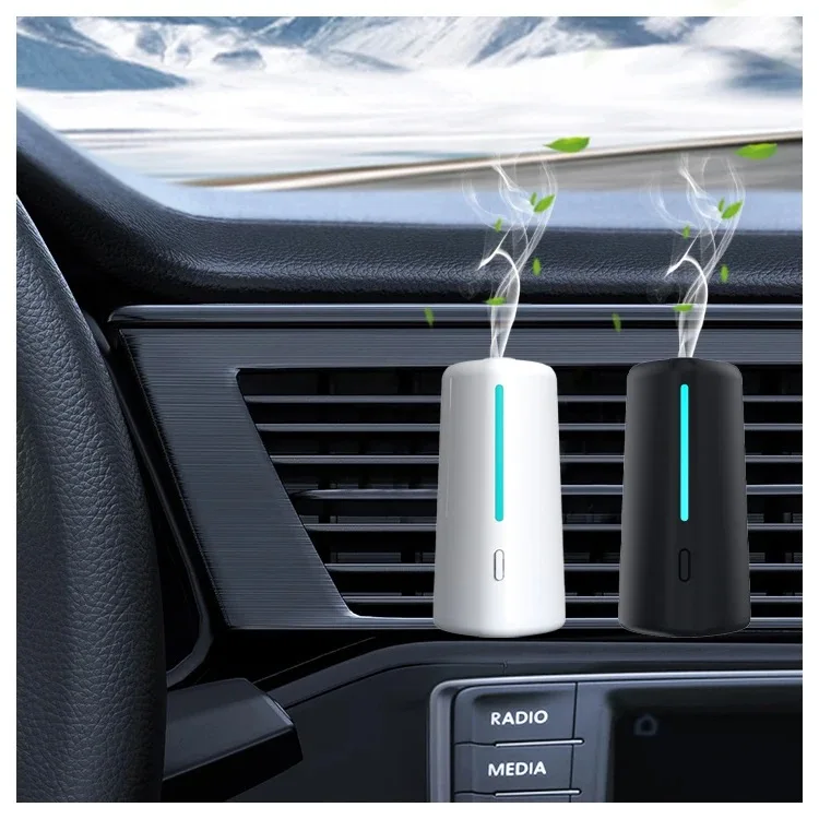 op Sale Mini Nano Perfume Ultrasonic Luxury Car Diffuser Vent Clip,OEM Waterless Scenting USB Essential Oil Diffuser