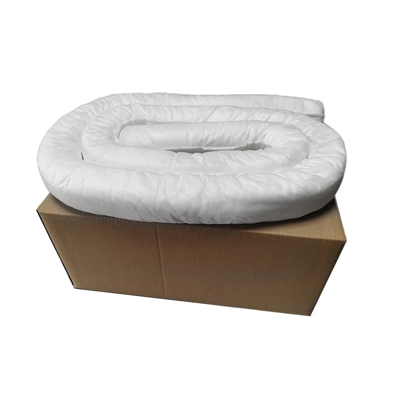High quality Polypropylene fiber And hydrophobic Material Oil Spill Absorbent Booms