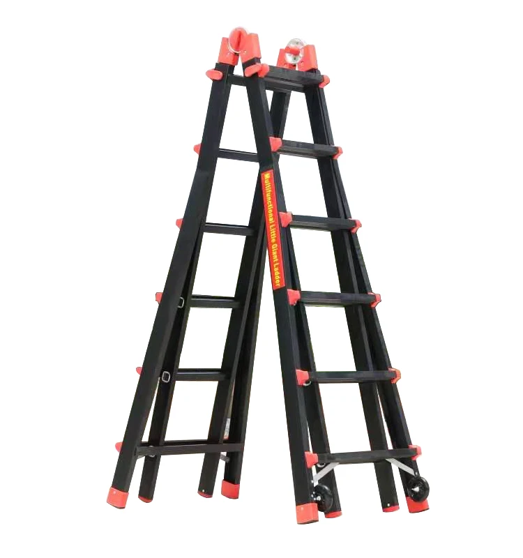 Лестница многофункциональная алюминиевая безопасность промышленный или бытовой черный и красный цвет по желанию 4x6 современные алюминиевые лестницы 150 кг