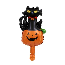 Mini Happy Halloween Themes Pumpkin Ghost Bone Skeleton Zombie Bat Witch Cat Spider Balloons Foil De Globos For Party Decoration