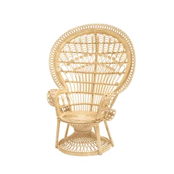 Customized Classic Furniture Cane Bamboo Living room Garden Terrace Indoor Outdoor sitting chair furniture set for home