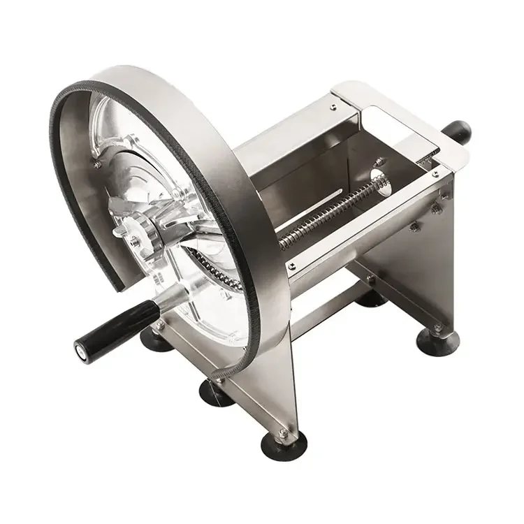 LYROE Commercial Restaurant Manual Semi-Automatic Stainless Steel Vegetable Potato Strips Slicer Cutter Slicing Machine