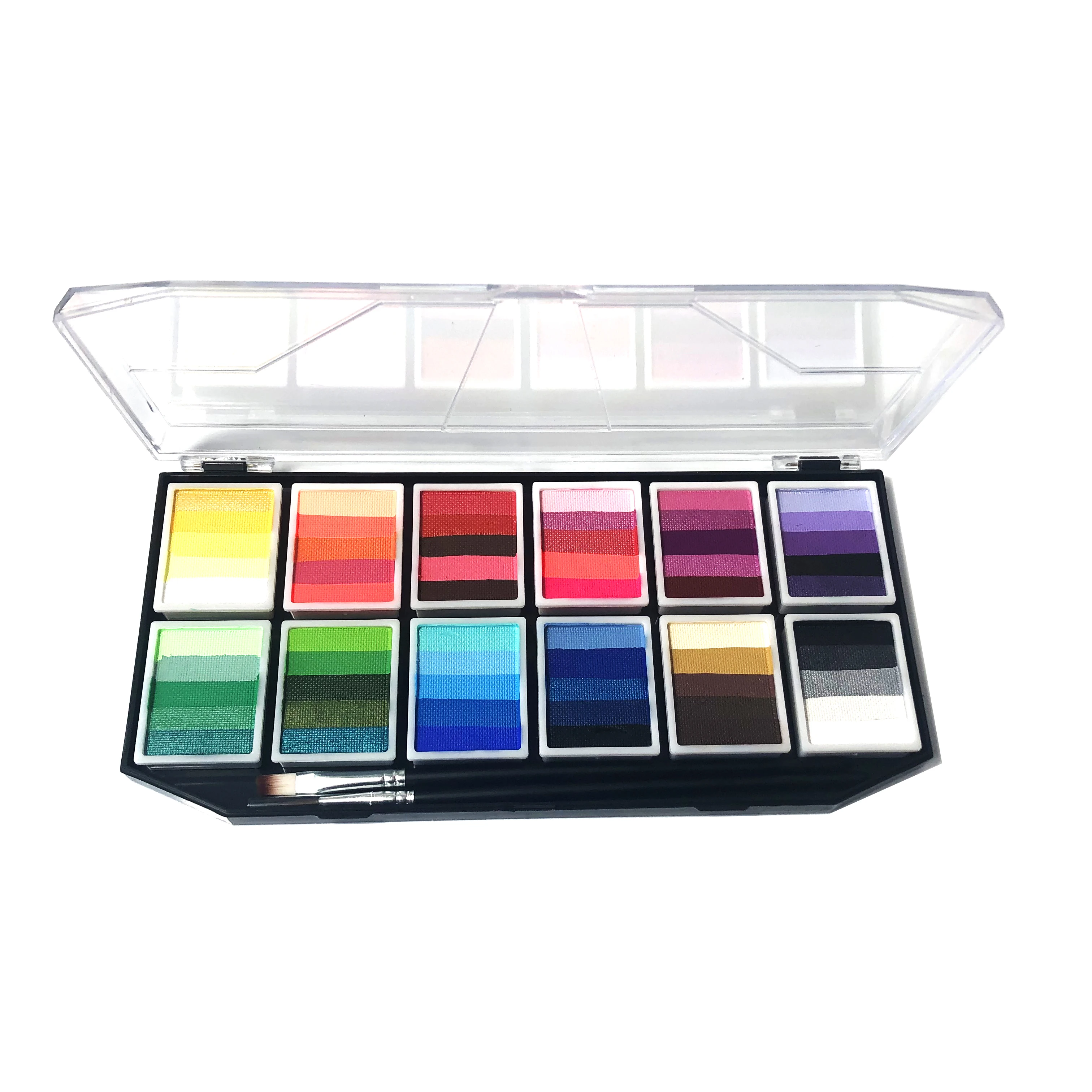 Быстрая доставка, профессиональный набор краски для лица с мировым цветом, краска для лица и тела, поставщики нетоксичных краски для лица с радугой