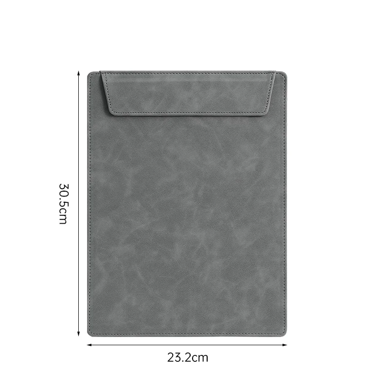 LOGO Customizable leather file folder for Magnetic clip notebook document agenda business planner Wholesale  a4 Pack Clipboard