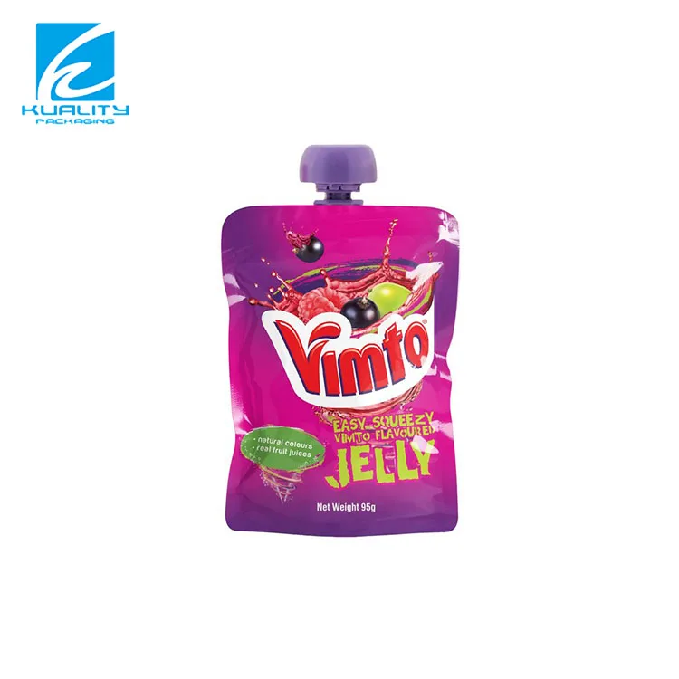 Popularity Spout Pouches Fruit Juice Bags Packaging Gravure Printing Beverage Spout Top Accept