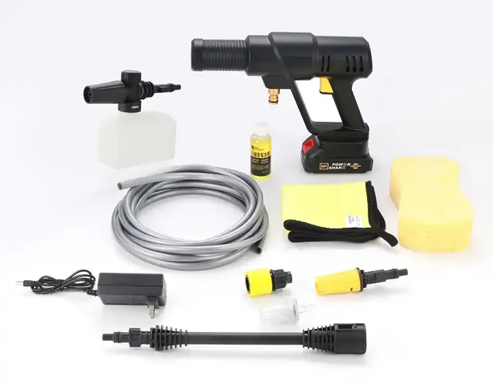 20V Li-on Lithium Battery Automatic Car Wash Systems High Pressure Cleaner Jet Cleaning Water  Gun