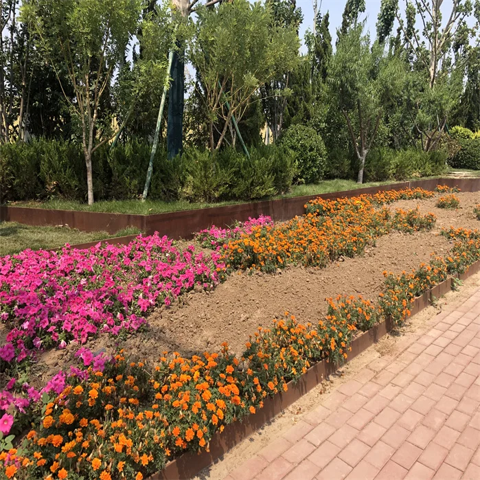 Metal Edging Corten steel garden edging corten  steel plate Steel Lawn Edge Installation