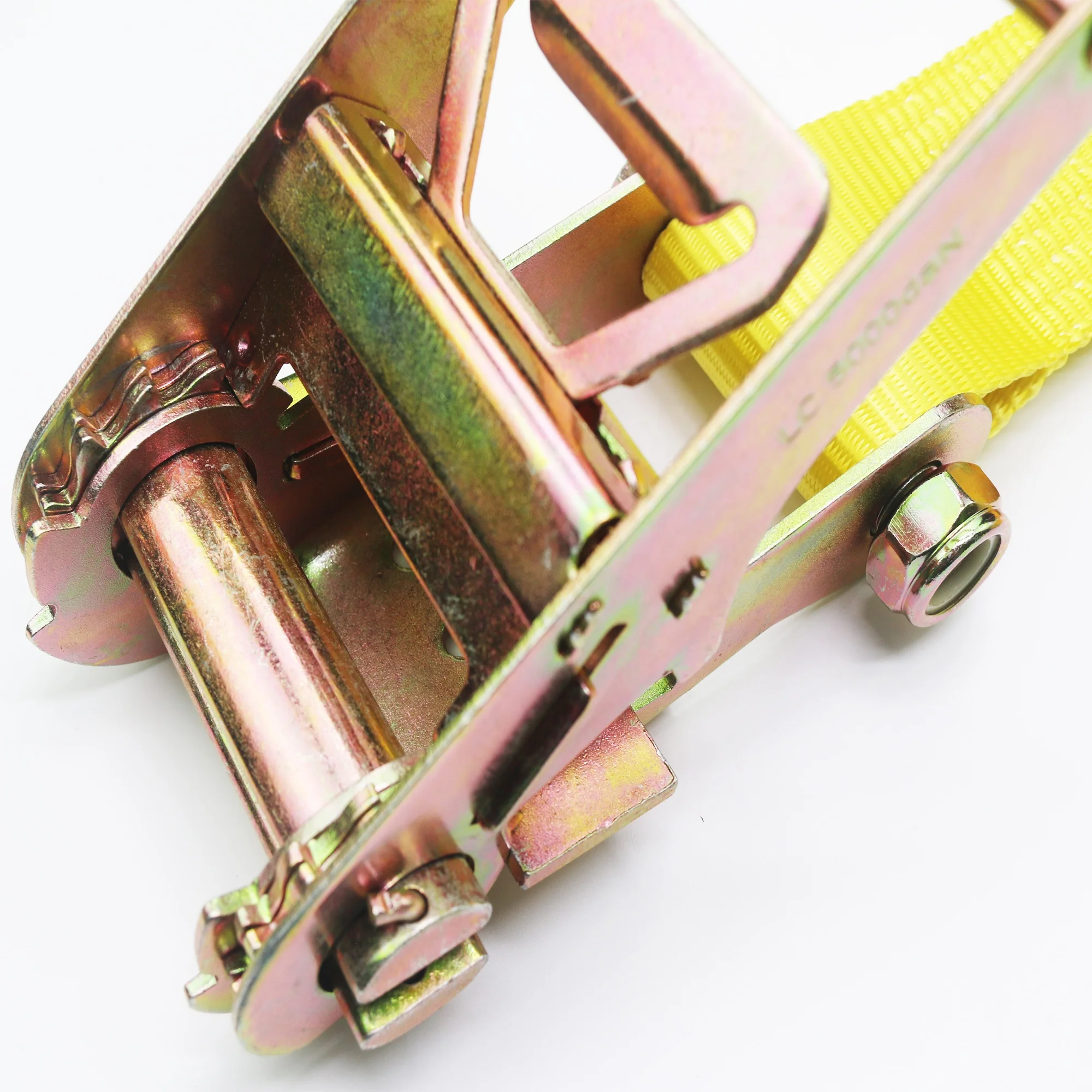 Лидер продаж, партиями по 4 дюйма 100 мм 10Ton алюминиевой ручкой Ratchet сковать ремни с двойной j-крючок