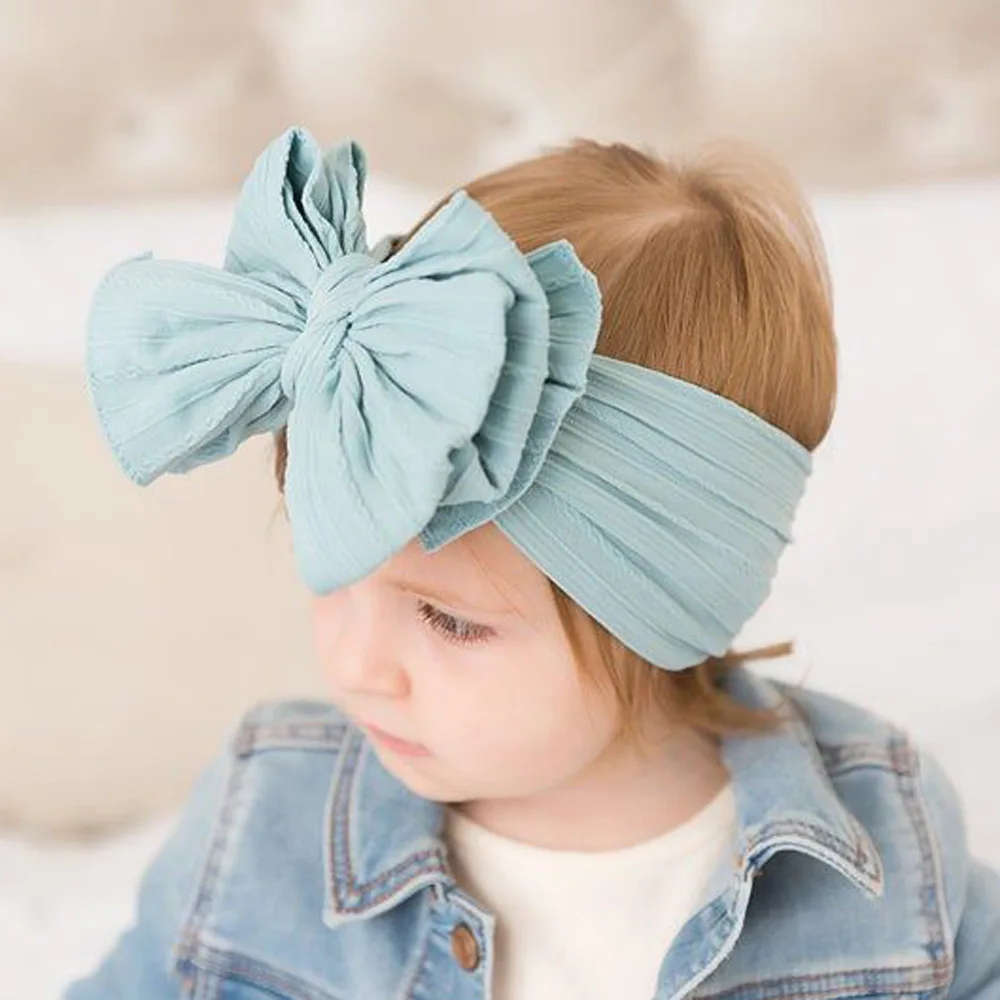 Fashionable Girl Hairband Soft Jacquard Super Stretch Headband Bow With Cartoon Hairband