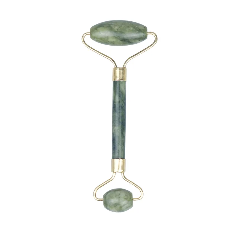 2021 New Low Price Green Gua Sha Jade Roller for Face Roller Jade Massage Set
