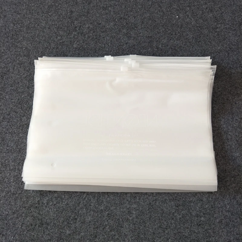 custom printed matte frosted ziplock bags eva zip lock bags for clothes