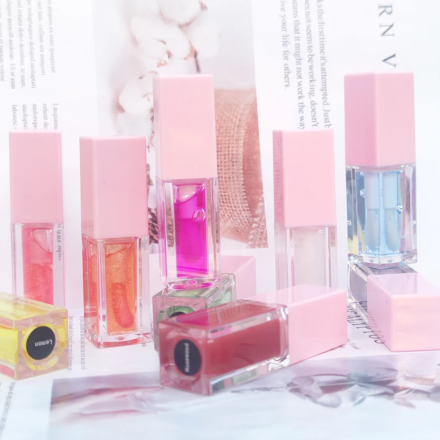 Hot Selling Color Changing Lip Gloss Plumper Flavoring Oil Fruit Tint Glow Private Label Lip Oil