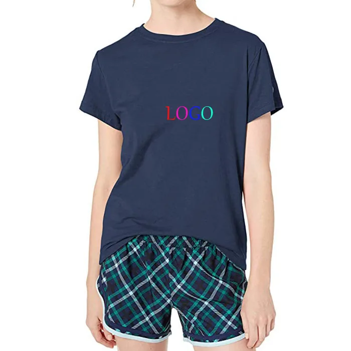 Оптовая продажа, дешевые летние футболки с коротким рукавом, простая женская футболка