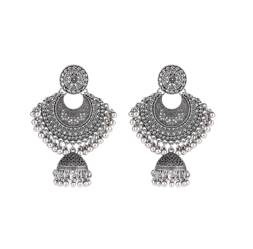 Suyan Jewelry Factory Price New Arrivals Wholesale Women Indian Alloy Hoops Earrings Silver Plated Earrings