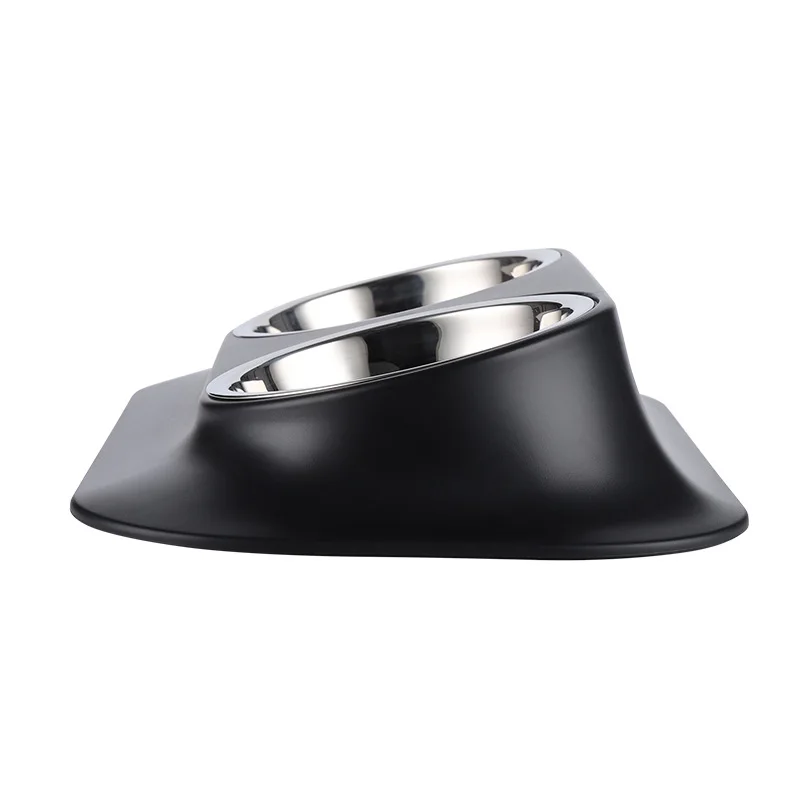 High-end custom stainless steel inexpensive non-slip silicone pet bowl for dogs and cats