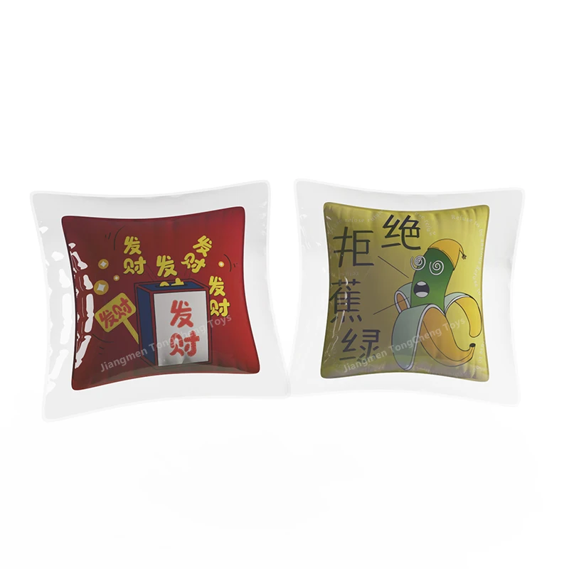 Creative custom cartoon sofa chair air cushion PVC exterior Transparent inflatable decor pillow