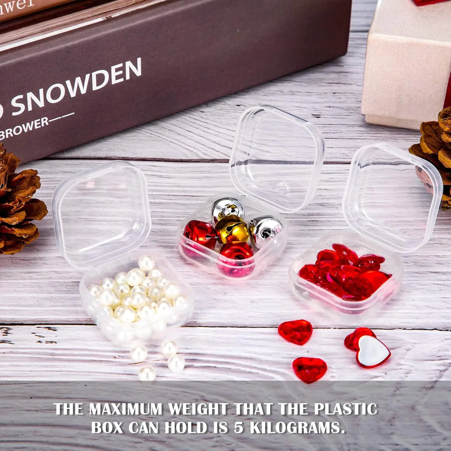 Small Mini Plastic Container Clear PP Packing Gift Box Portable Multi Purpose Transparent Small Plastic Jewelry Storage Box