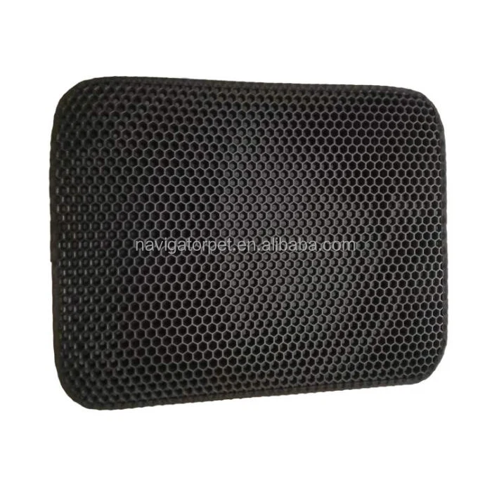 Durable Double Layer Waterproof honeycomb design EVA Pet Cat Litter Mat