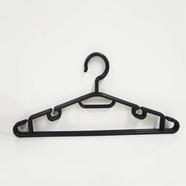 Multifunctional round plastic notches clothes hanger household non slip dry and wet clothes plastic changer