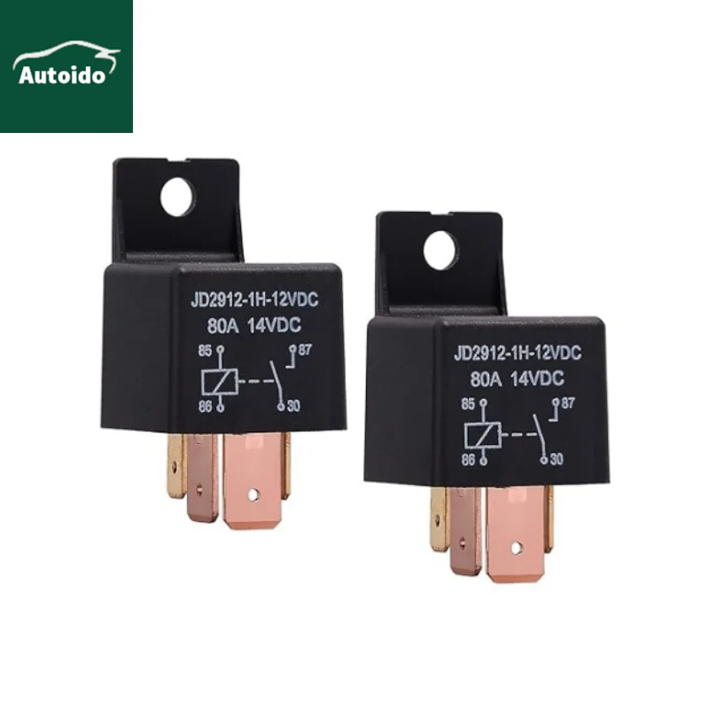 4-Pin Relay 12V 80A Automotive Car Relay On/Off Normally Open Car Truck Boat SPST Relays High Power Model