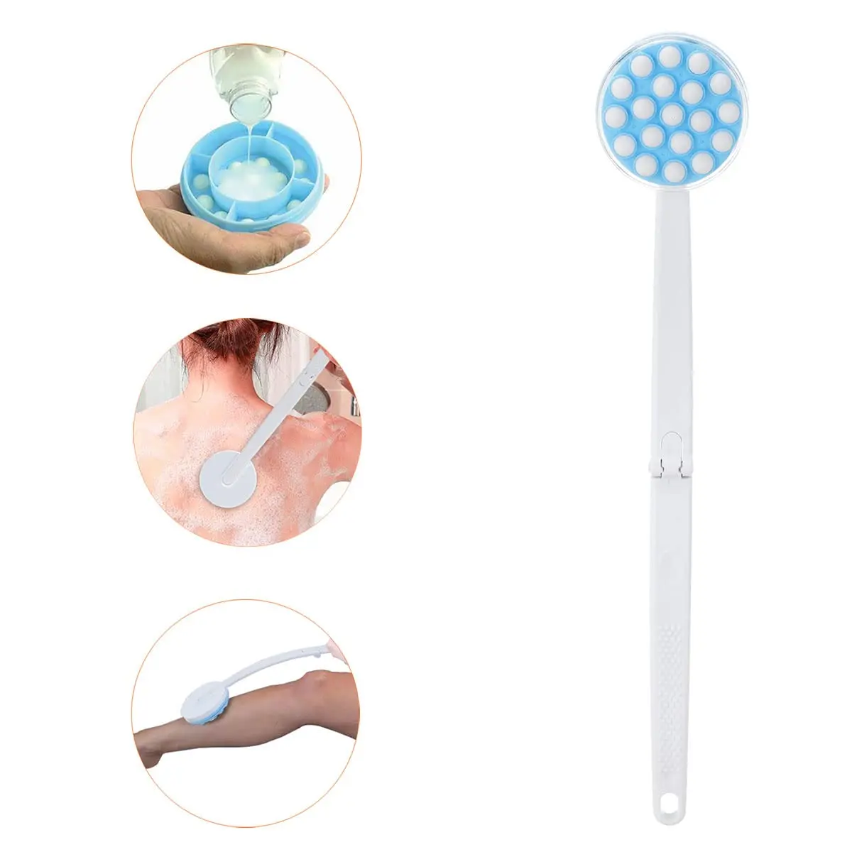 Custom Logo Foldable Easy Reach Self Body Cream Sunscreen Applicator Back Lotion Applicators for Your Back