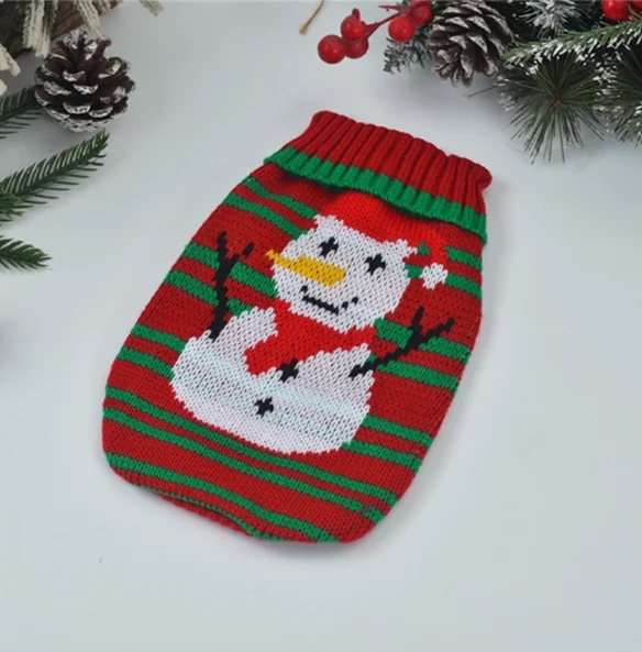 Multiple Design Christmas Sweater Winter Warm Dog Clothes For Small Medium Large Dogs