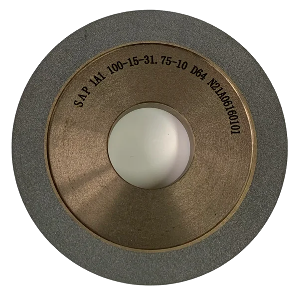 Diamond grinding wheel ceramet bond for powerful slotting 1A1