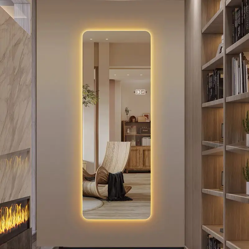 Smart antifog LED light touch screen Wall household hotel with light Internet celebrity full-length mirror dressing mirror