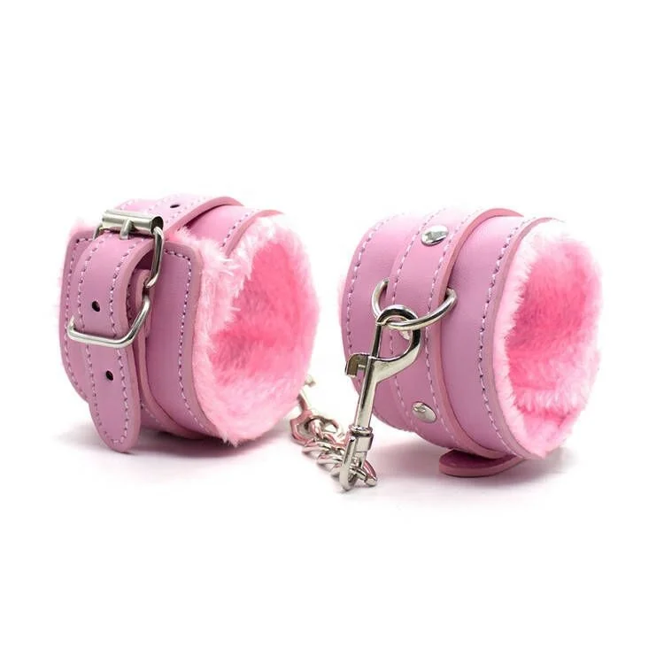 Sex Hand Cuffs bdsm Restraint Shackle Devices SM bondage Furry Plush Handcuffs
