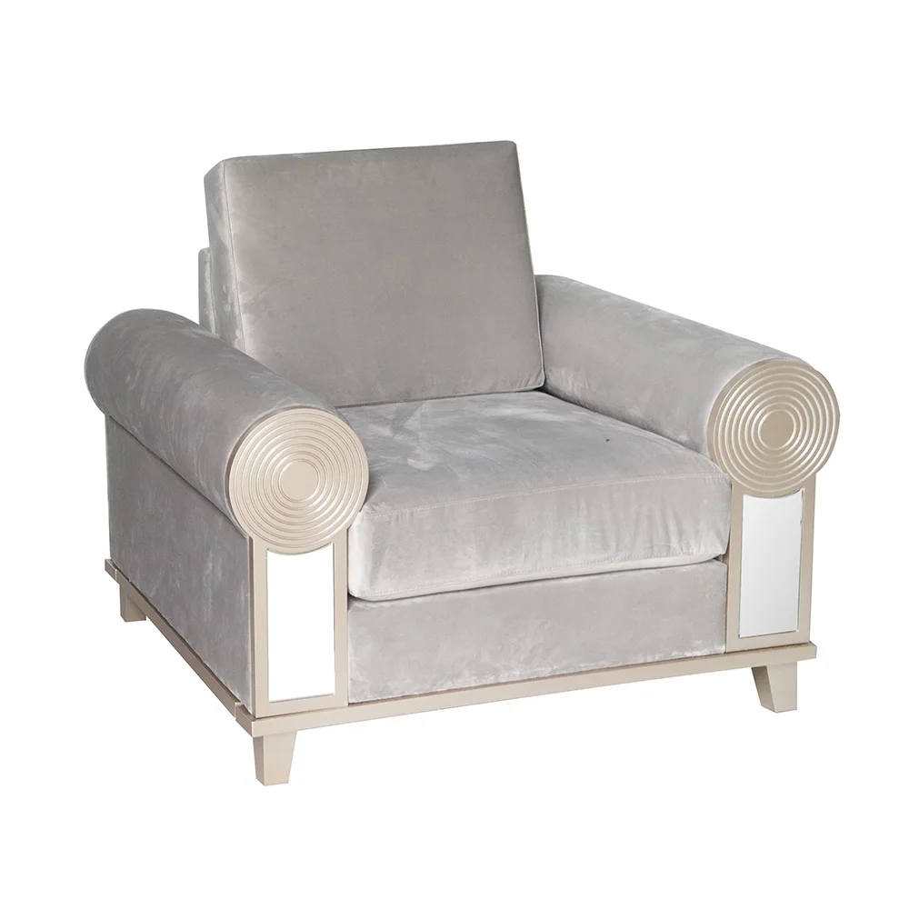 Modern European Style Single Sofa Chair Lounge Armchair Home Furniture Living Room Sofa Manufacturers Hot Sale