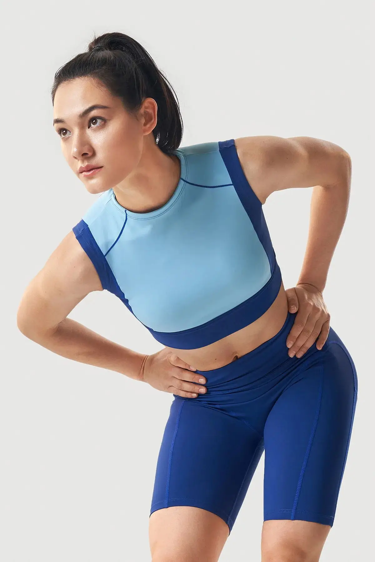 Wholesale plus size women shorts athletic fitness multi colors sportswear buttery soft nylon spandex biker shorts for women