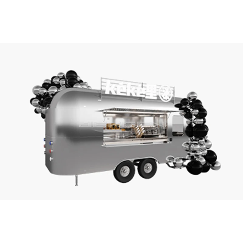 Jekeen Good Design Custom Mobile FoodTruck Fully Equipped Catering Kitchen Bar Coffee Trailers Airstream Food Truck For Sale