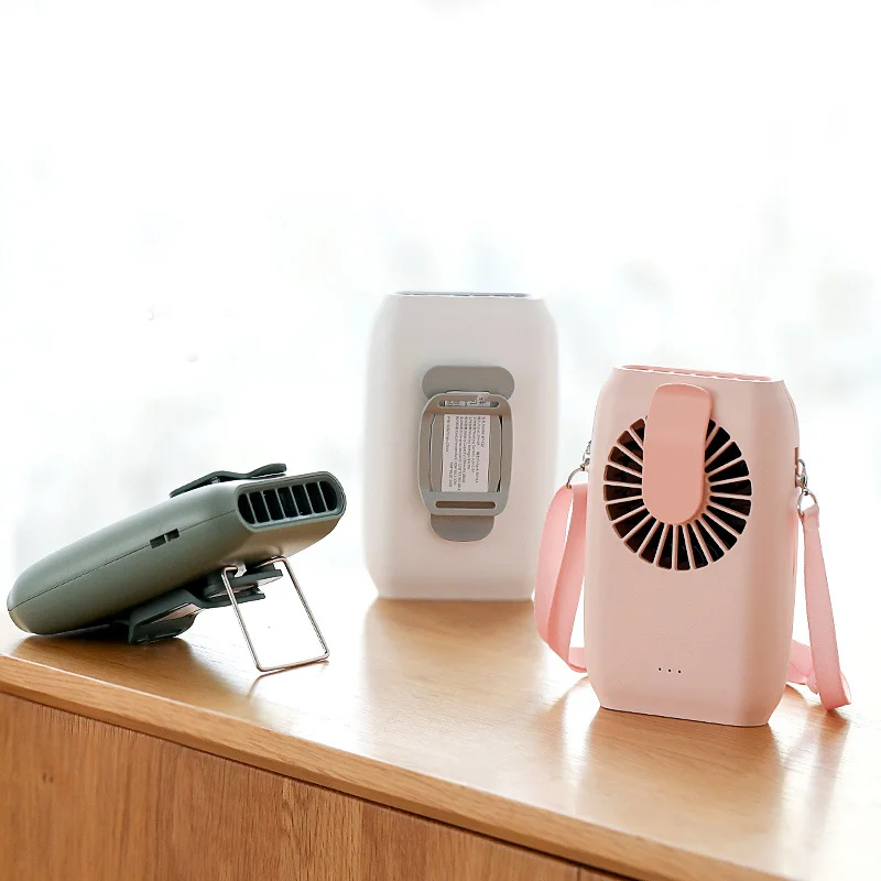 Hanging waist fan Outdoor Cooling Mini USB Fan with 2000mAh battery