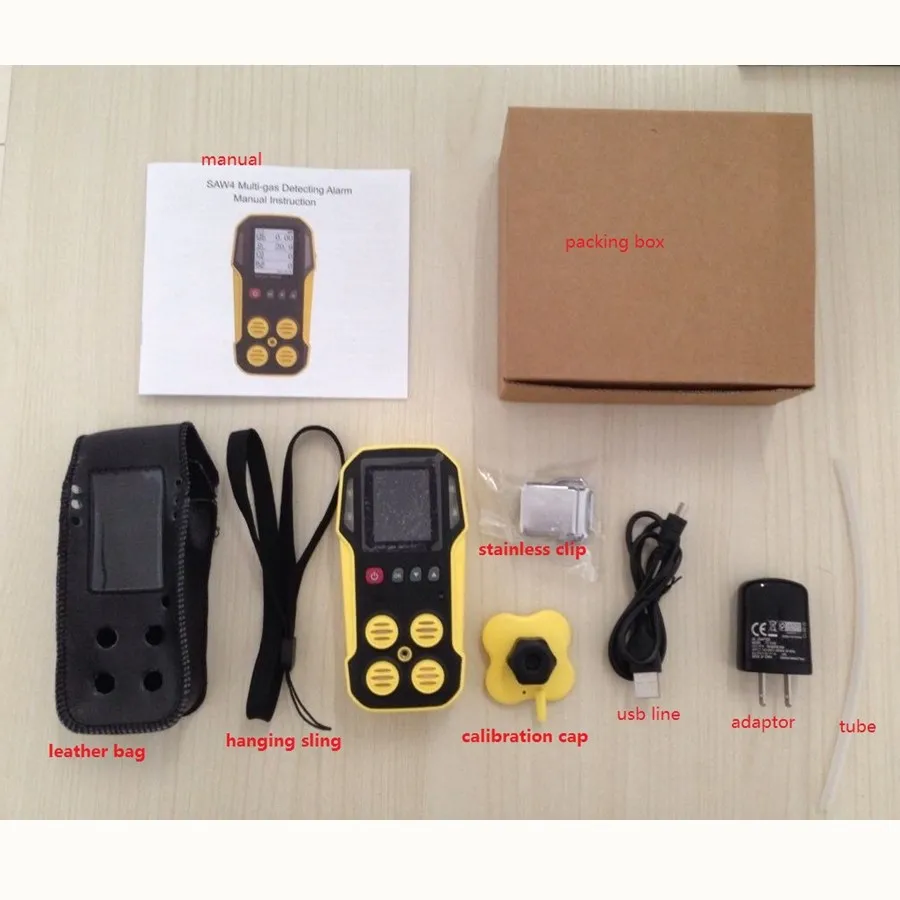 Data logger Portable biogas analyzer CH4 CO2 H2S multi gas detector for biogas and landfill mixed gases