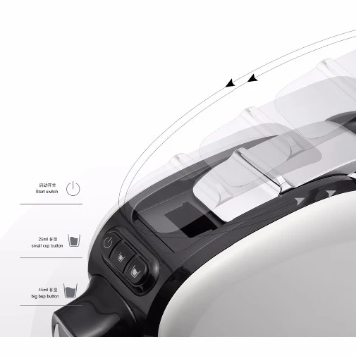 Electrical 0.85L Water Tank 19Bar NC Compact Auto Off Espresso Capsule Coffee Maker