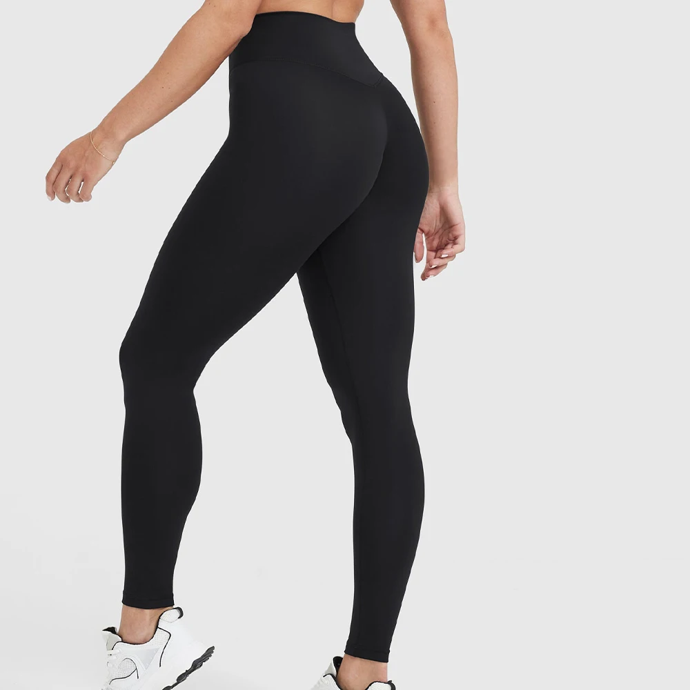 High Waist Recycled Soft Womens Yoga Pants  v shape Design trainingYoga Leggings Tight Womens Sportswear Workout Pocket Leggings