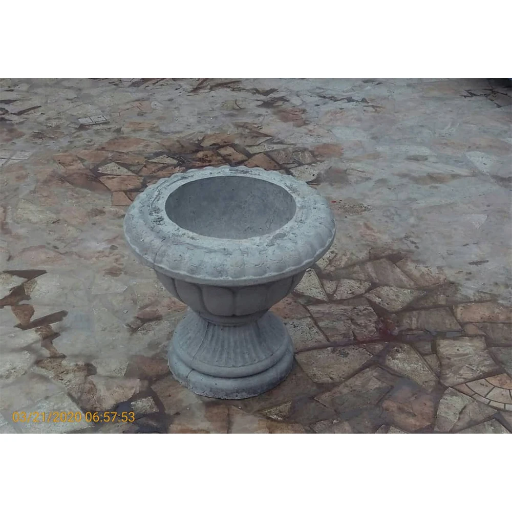 New design Precast garden decorative concrete  planter flower pot plastic molds for cement pots