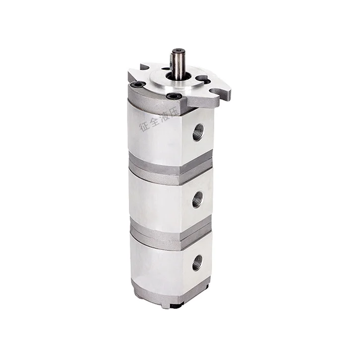 Zhengquan HGP-111A-F9/9/9R triple gear pump hydraulic high pressure oil pump manufacturer customized high efficiency pump