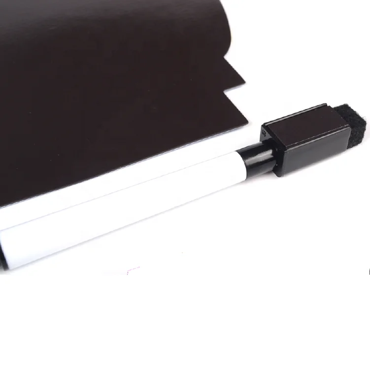 Bread milk and dessert shop advertising gifts mini fridge magnet whiteboard with custom printing and magnet maker pen