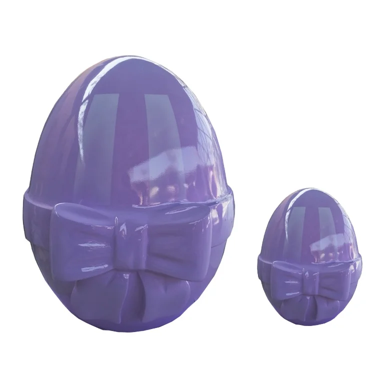 Plastic Easter Egg Christmas Decoration Large Giant Fiberglass 2024 Customized for Easter Holiday Valentine's Day Halloween