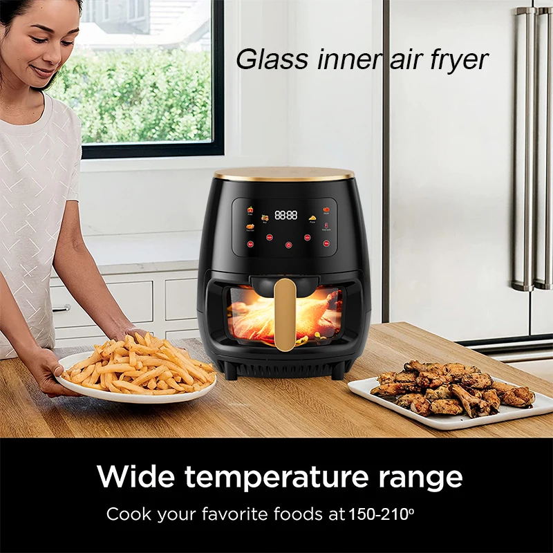 Hot Selling Good Quality 5.5L Air Fryer Oven Smart Cookers Appliances for Single Mini Oven Air Fryer