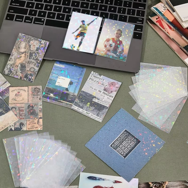 Wholesale Gemstone Laser Matte Card Sleeves Holographic Penny Sleeves Perfect Inner PP Trading Card For All Standard Cards