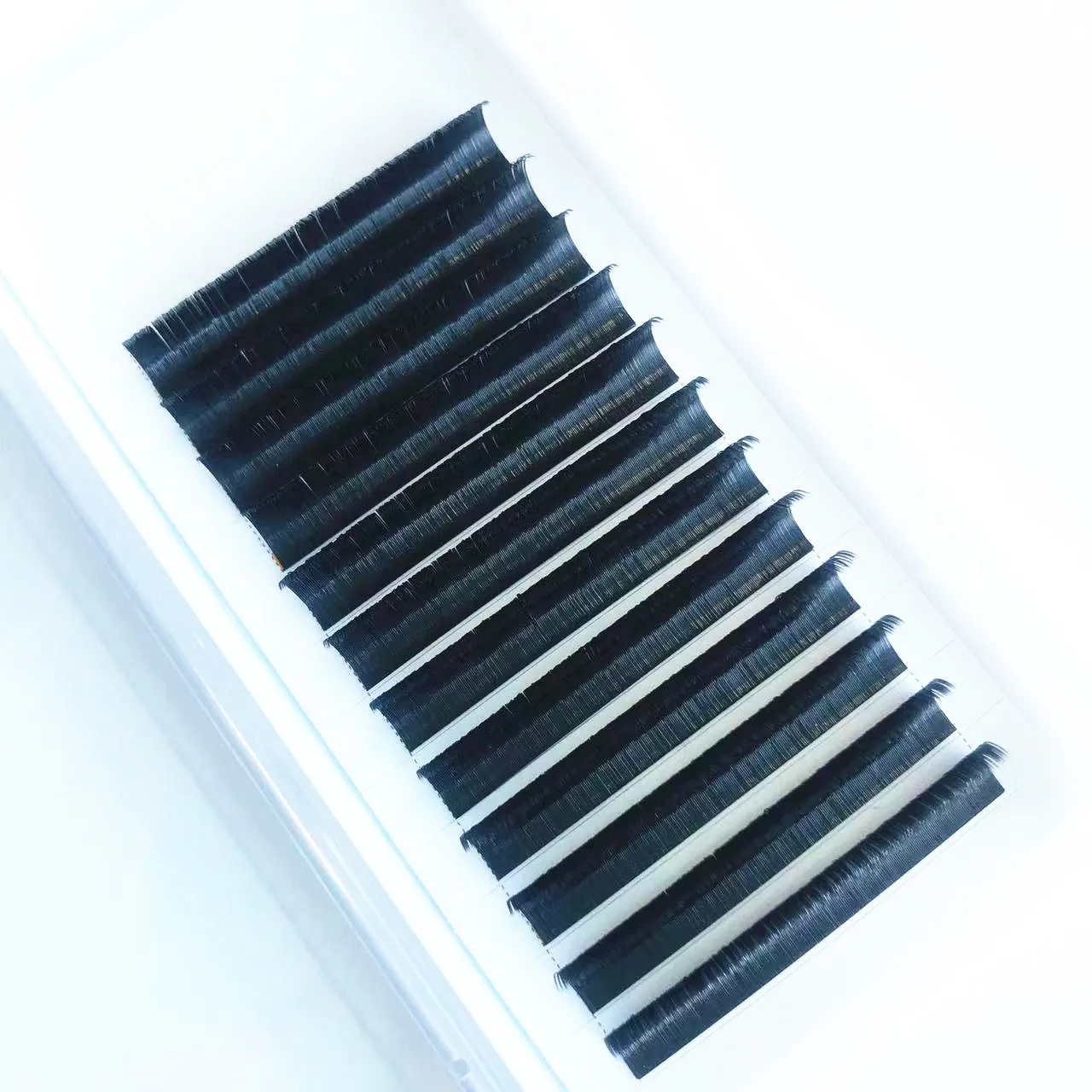 Hot Selling Wholesale Classic Flat Lash Extensions Softer Ellipse Flat Lash Split Tips Lighter Volume Korea Eyelash