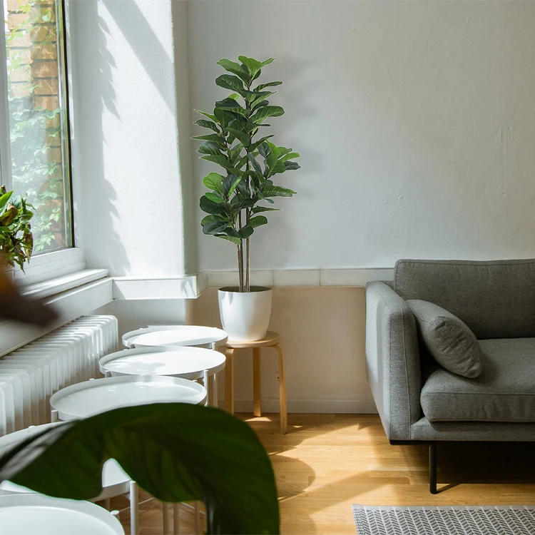 Fiddle tree Hot sale Artificial Fig Plants Plastic ficus trees Fiddle tree