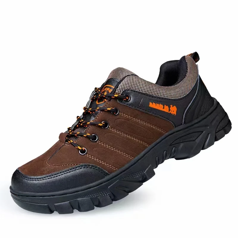 Cheap stock wholesale outdoor leather sports hiking shoes for men women big size 36-48 walking running sport casual shoes