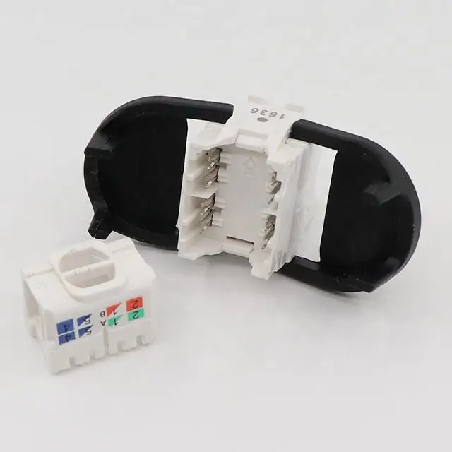 RJ45 3M Type UTP CAT6 unshielded Keystone Jack 180 Degree With Gold Plating