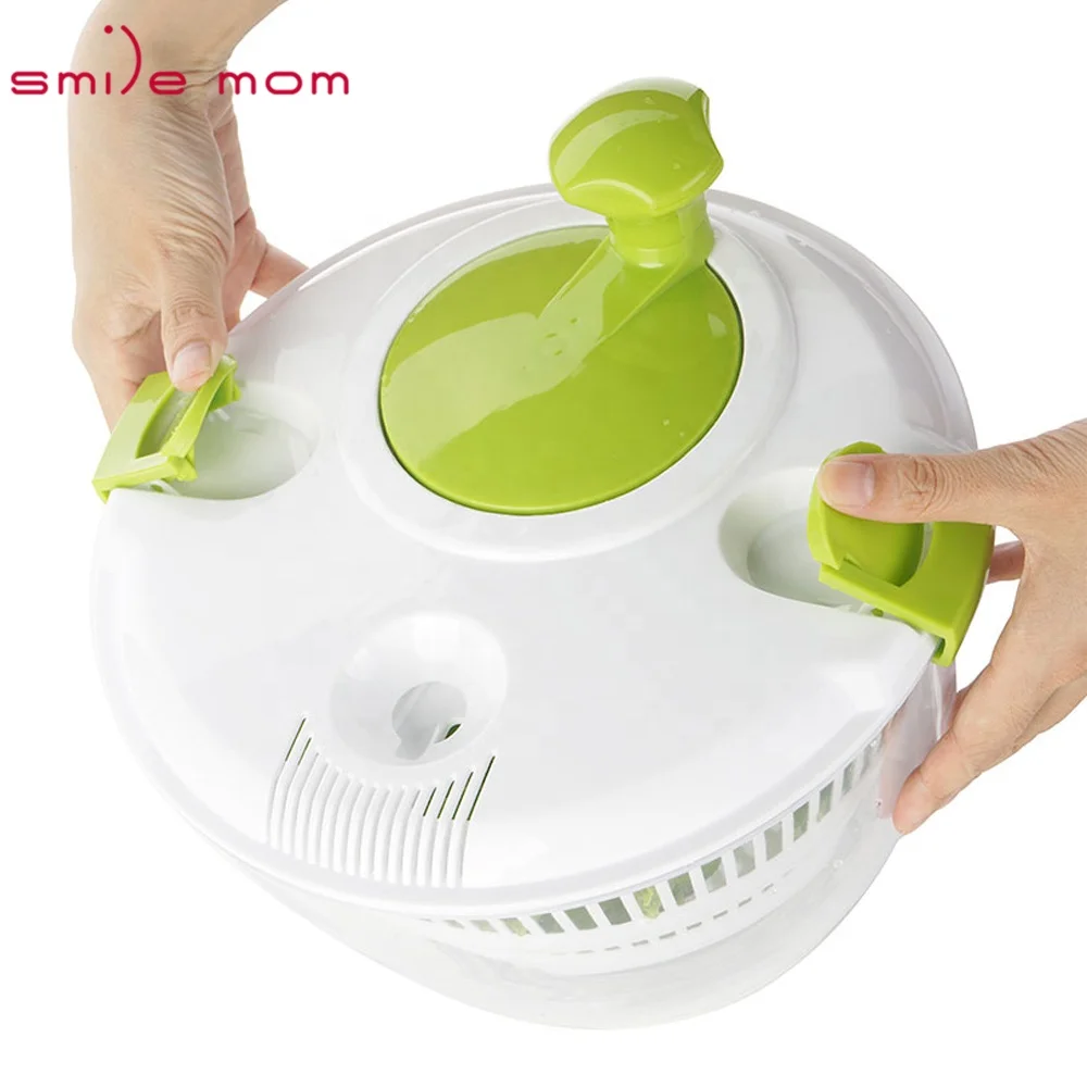 Кухонная пластиковая сушилка для фруктов и овощей Smile mom 4 л Спиннер салата с